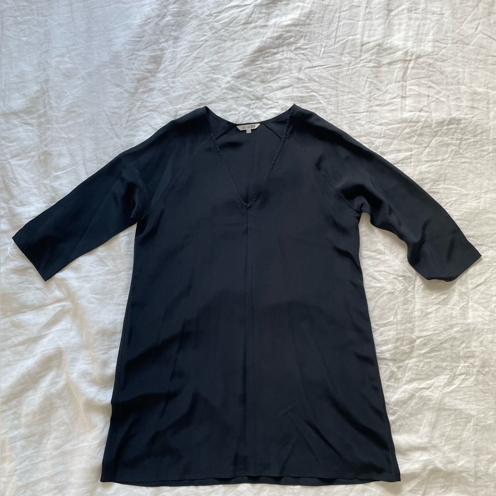 Ali Golden Silk Short Dress